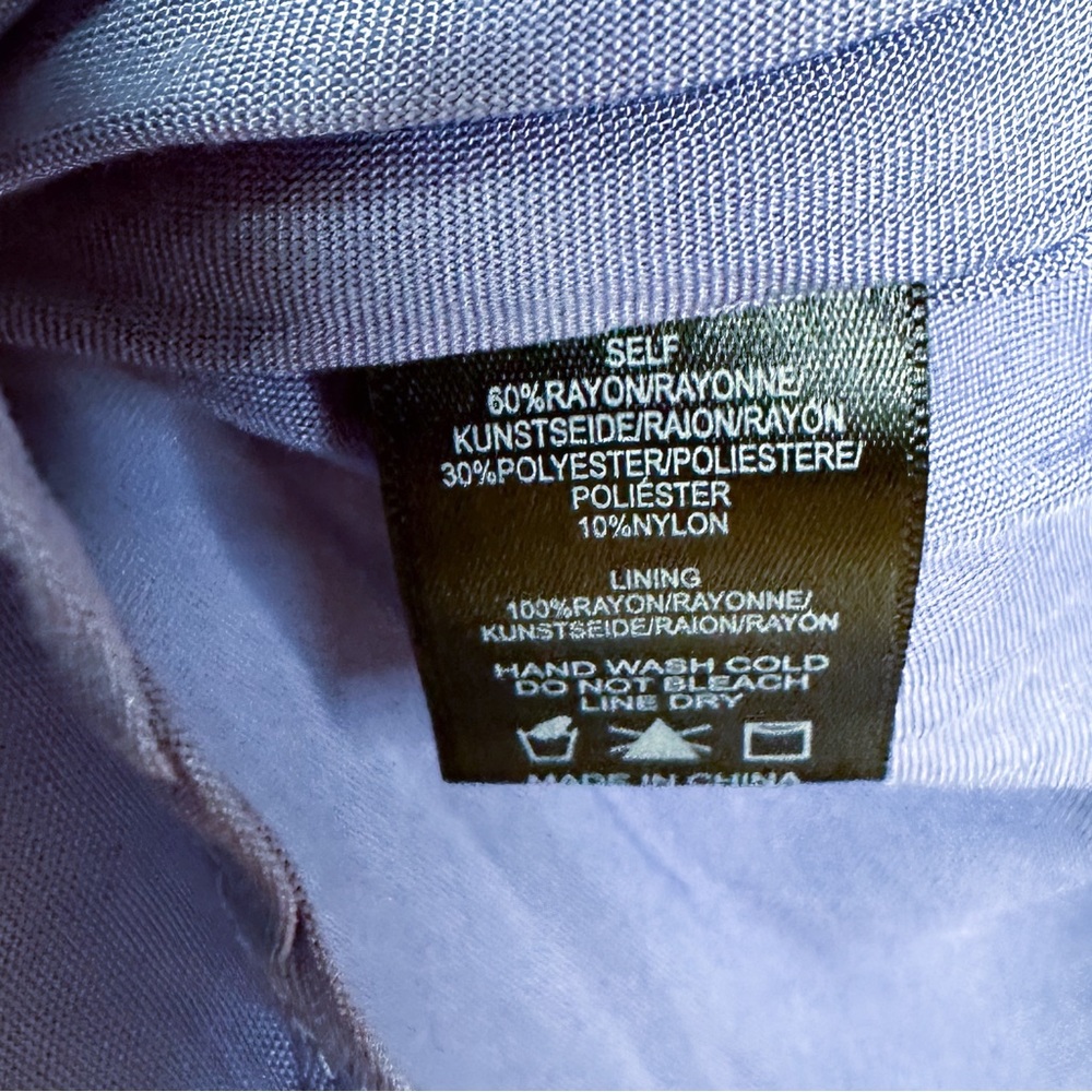 Anthropologie Anaya blue polka dot A-line dress, M. - Picture 6 of 7